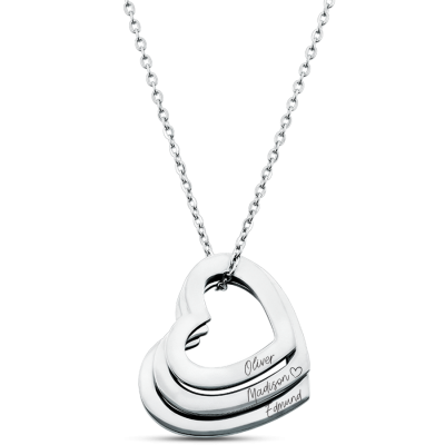 Collier Personnalisé Éternité avec 3 Cercles